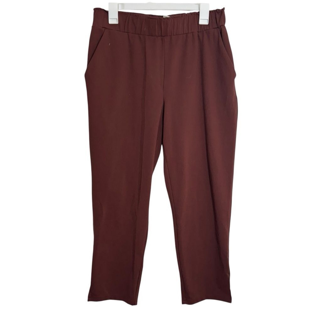 Joie Brick Red High Waisted Tapered Leg Pants
